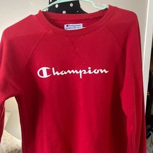 red champion crew neck